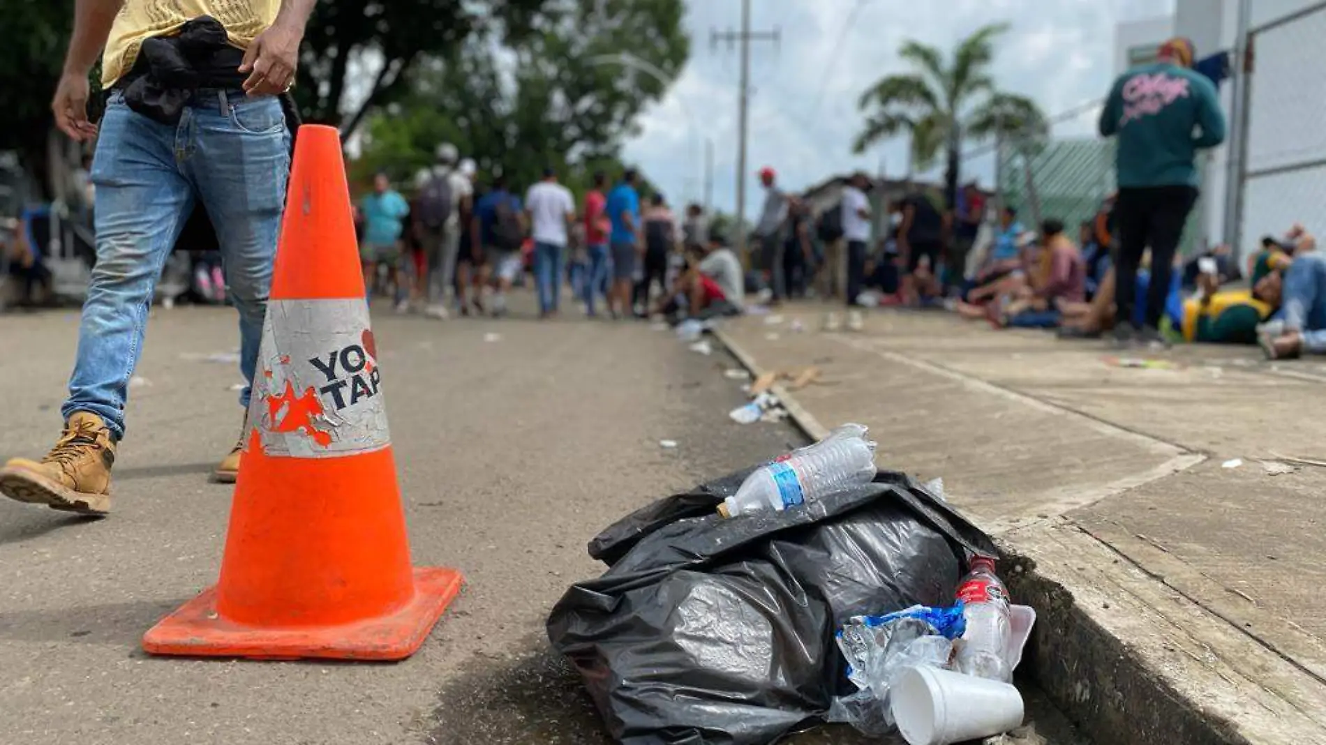 basura en la calle